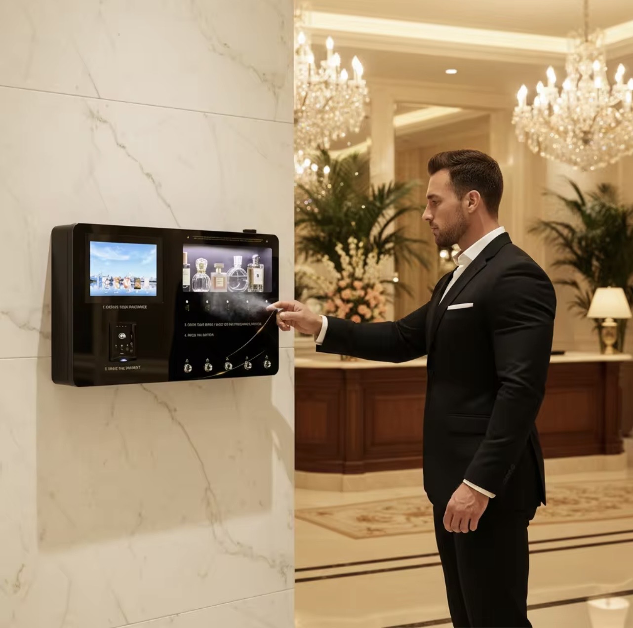 Scentify-maskin på lyxig plats